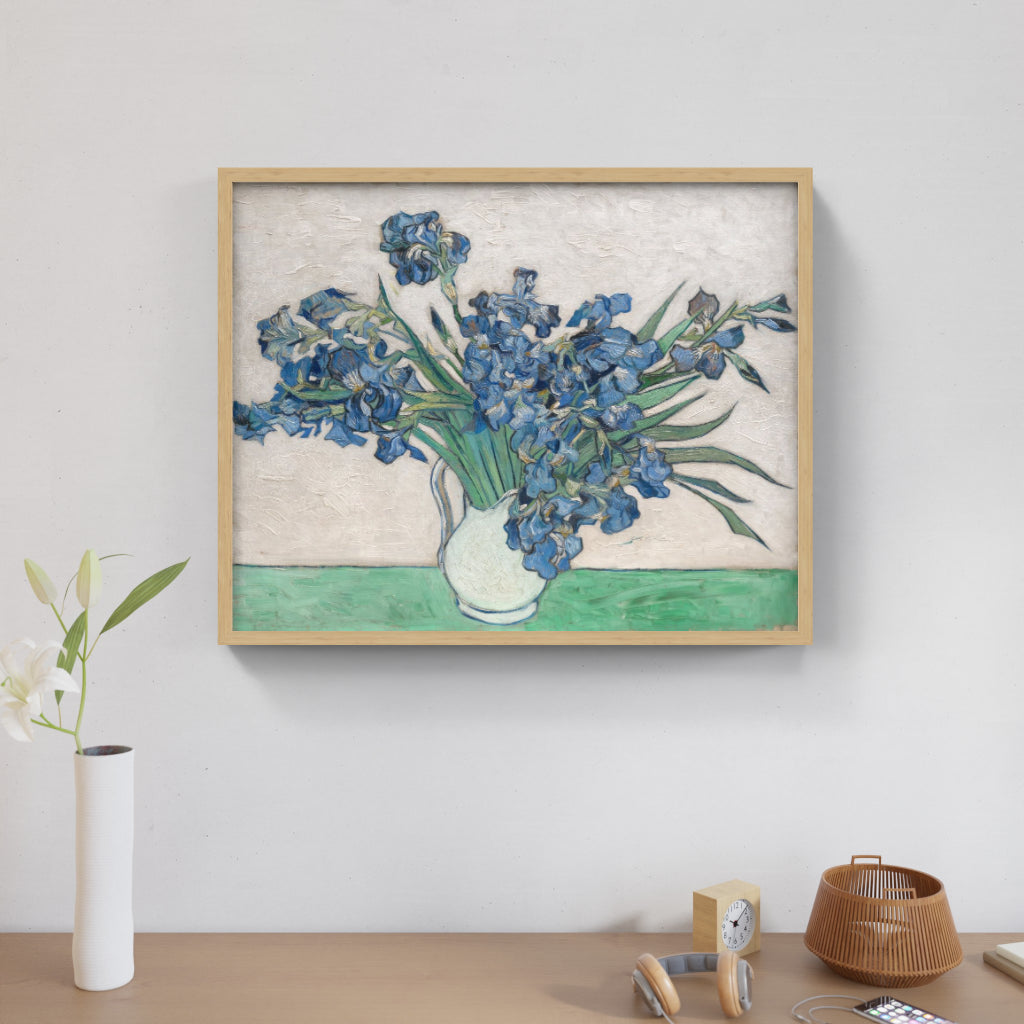 Vase of Tranquility - Irises in Bloom