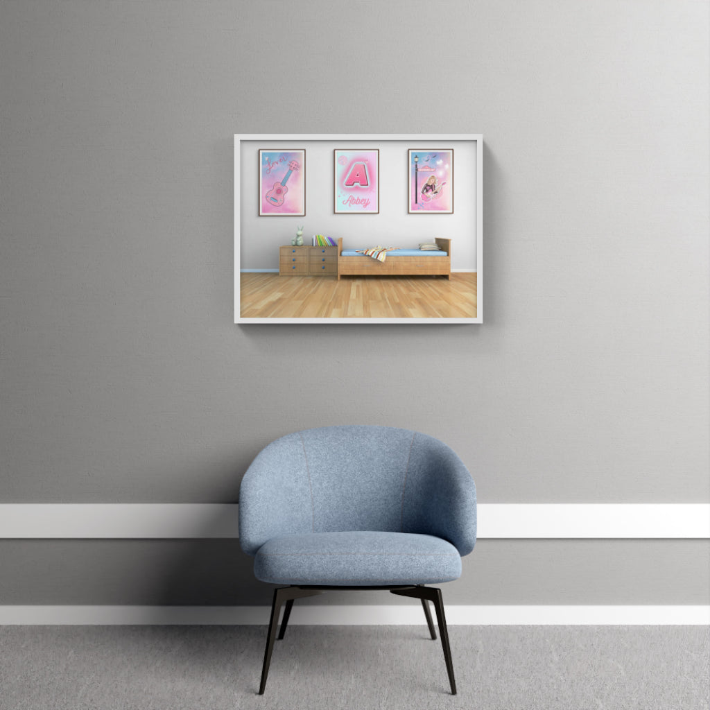 Taylor-Inspired Personalized Art Set – Dreamy & Musical Vibes 🎸✨