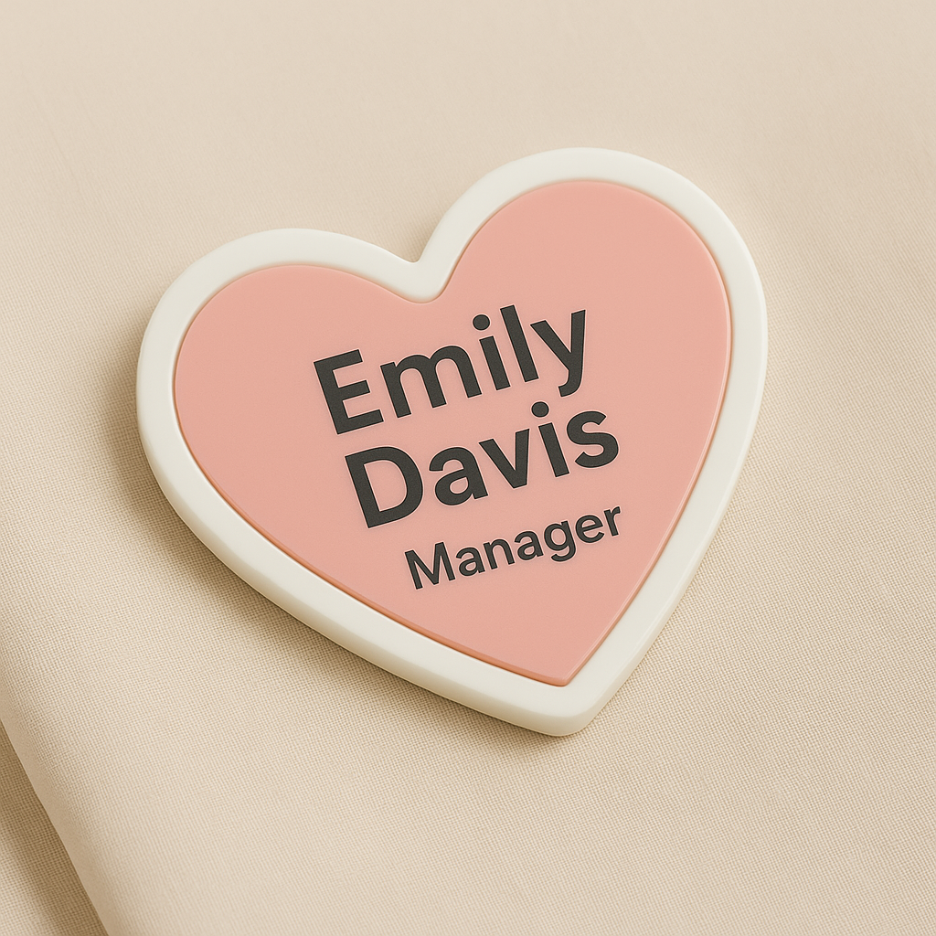 🩺 Design Your Own Custom Acrylic Name Badge – Personalized with Charm!!