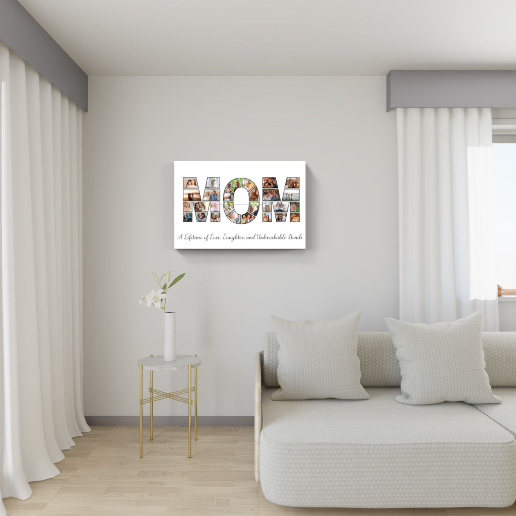 Personalized MOM/DAD Photo Collage Print – A Tribute to Love & Family