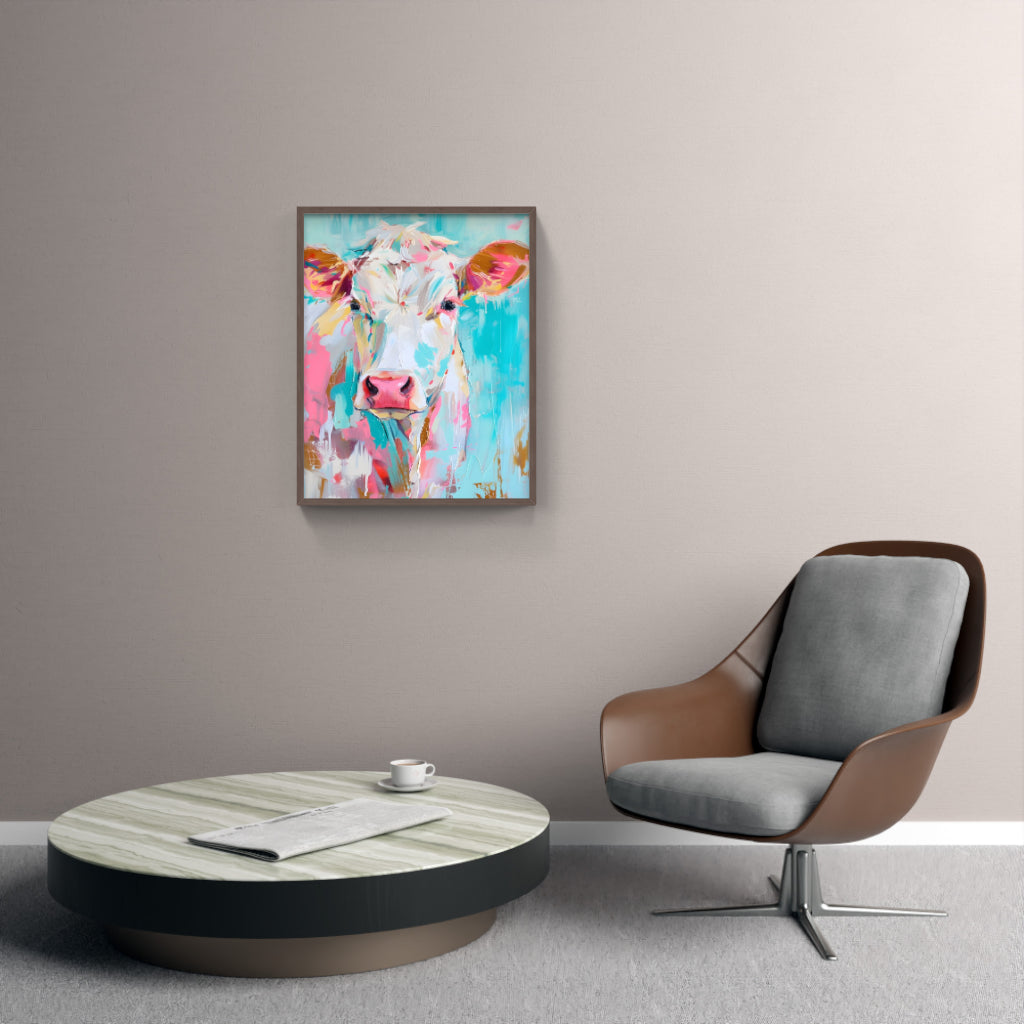 Pastel Cow Elegance