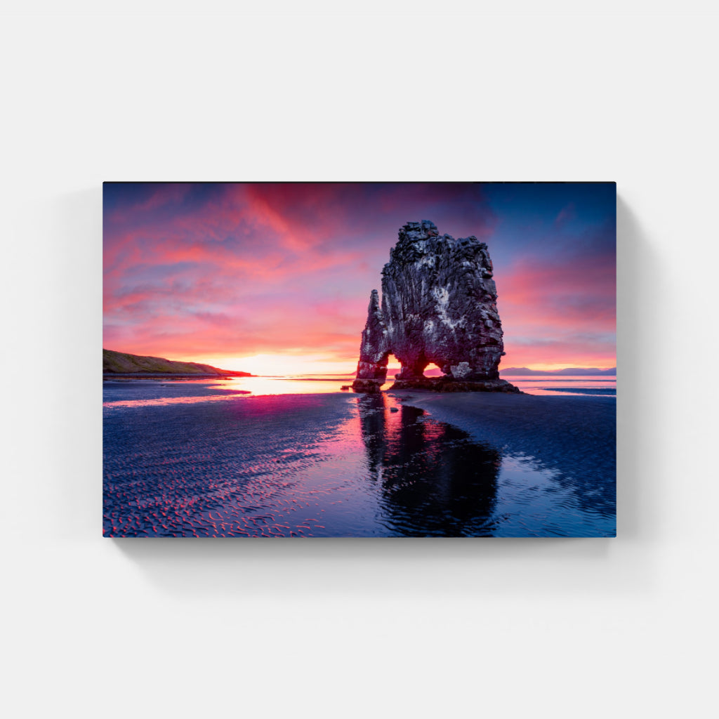 Crimson Horizon Reflection
