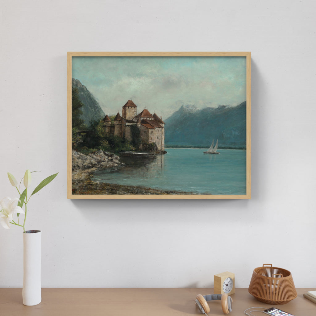 Le Château de Chillon, Lake Geneva" (1876)