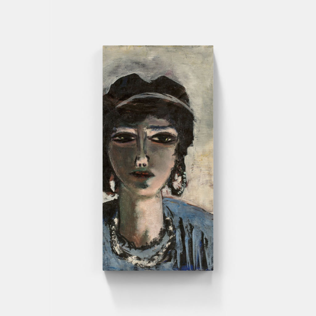 Weiblicher Kopf in Blau und Grau (Die Ägypterin) (1942)