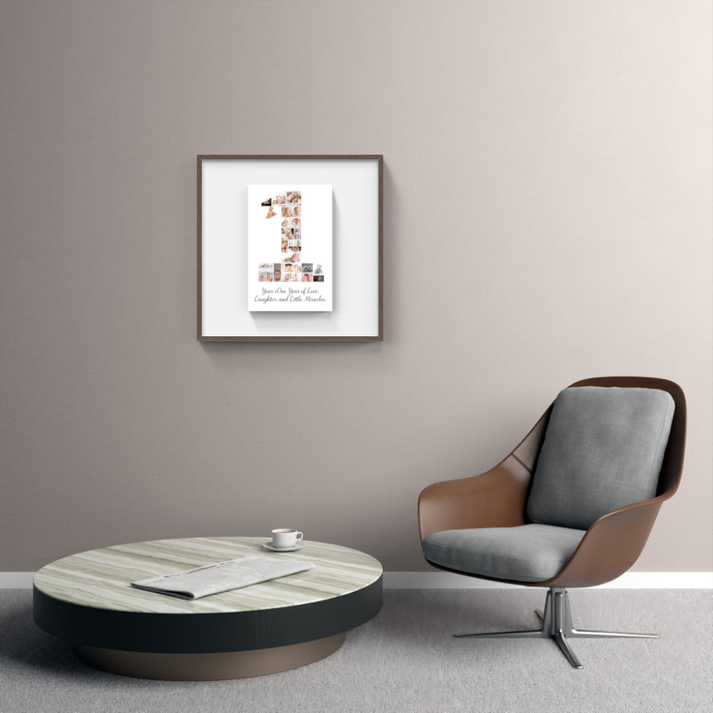 Personalized Number Photo Collage Print – A Timeless Keepsake for Any Milestone