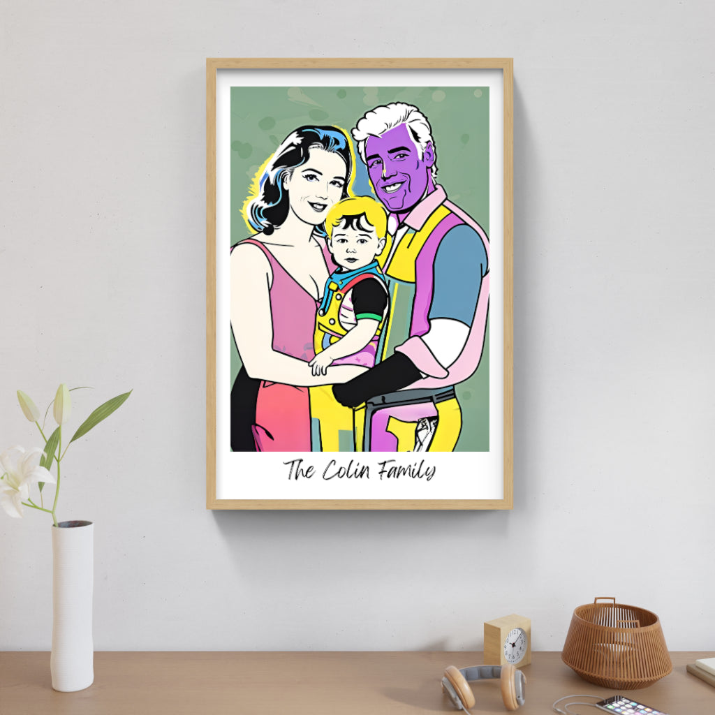 Custom Pop Art Portrait – Vibrant & Modern Artwork