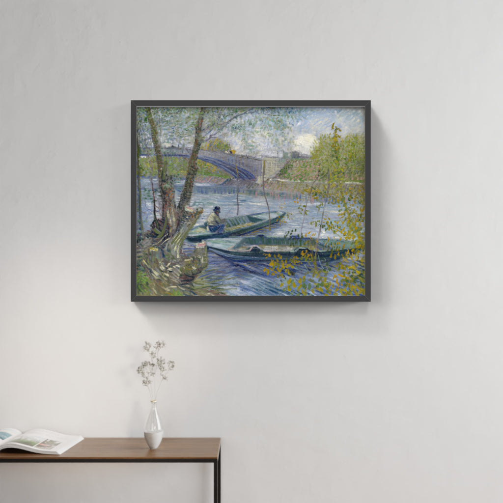 Spring Reflection - Fishing at Pont de Clichy
