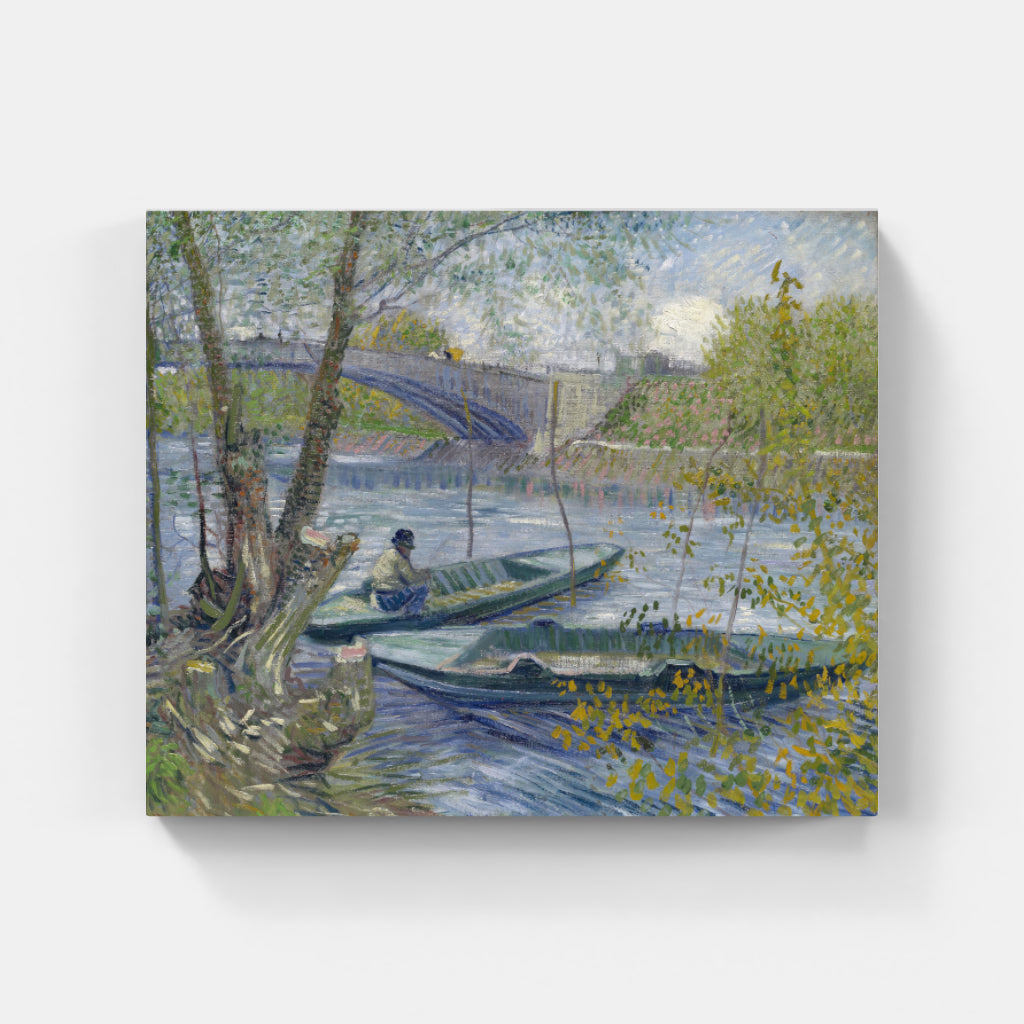 Spring Reflection - Fishing at Pont de Clichy