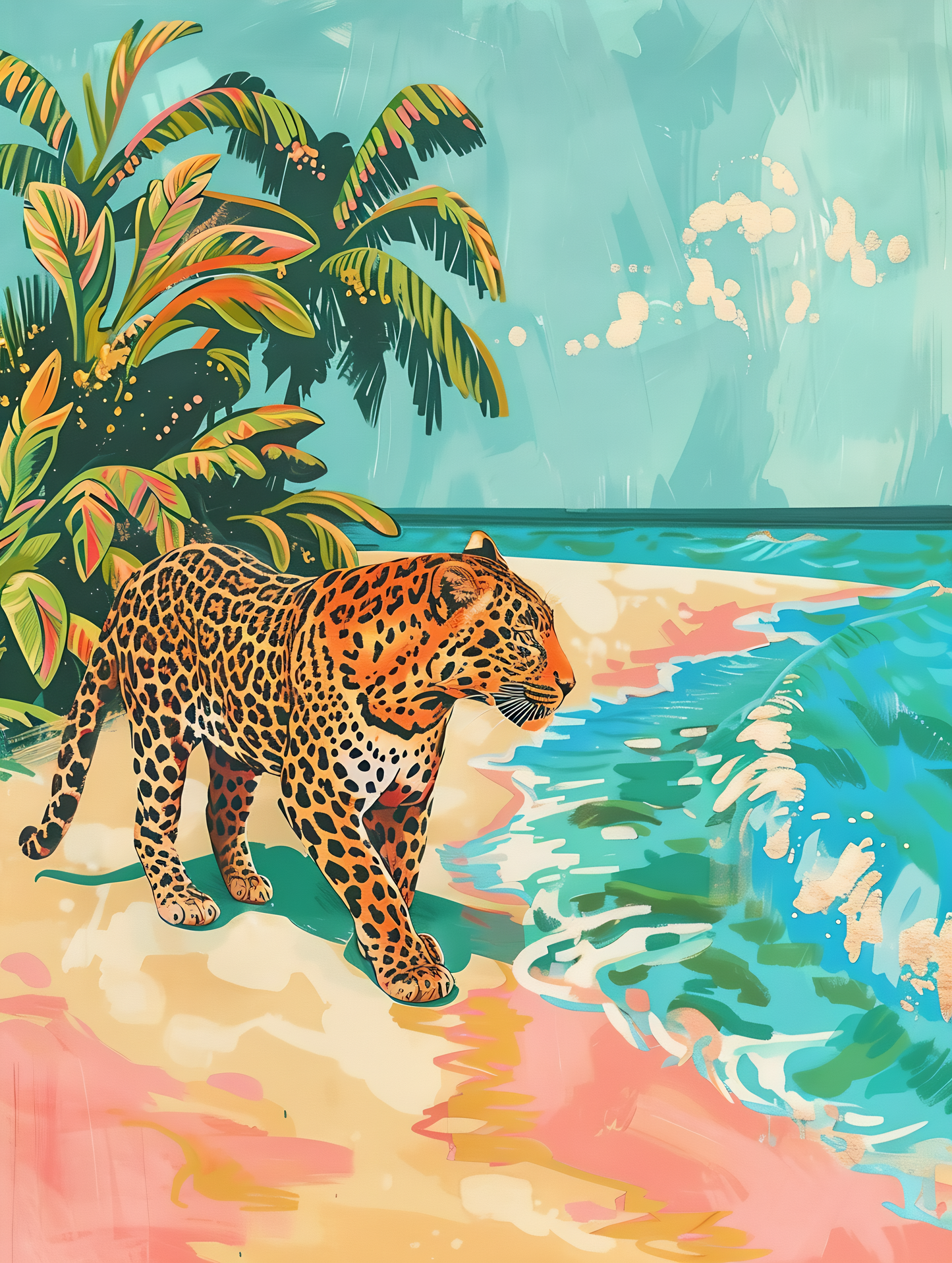 Seaside Majesty: Leopard's Domain