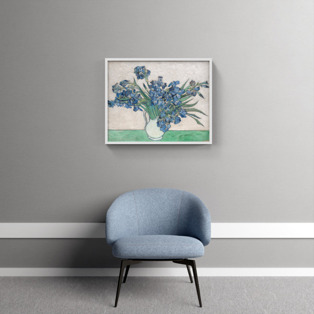 Vase of Tranquility - Irises in Bloom