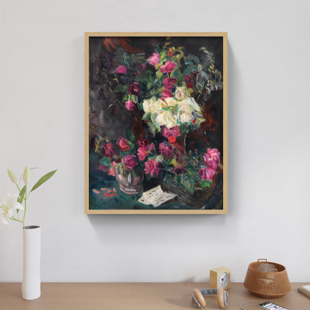 Stillleben mit roten Rosen (1914)