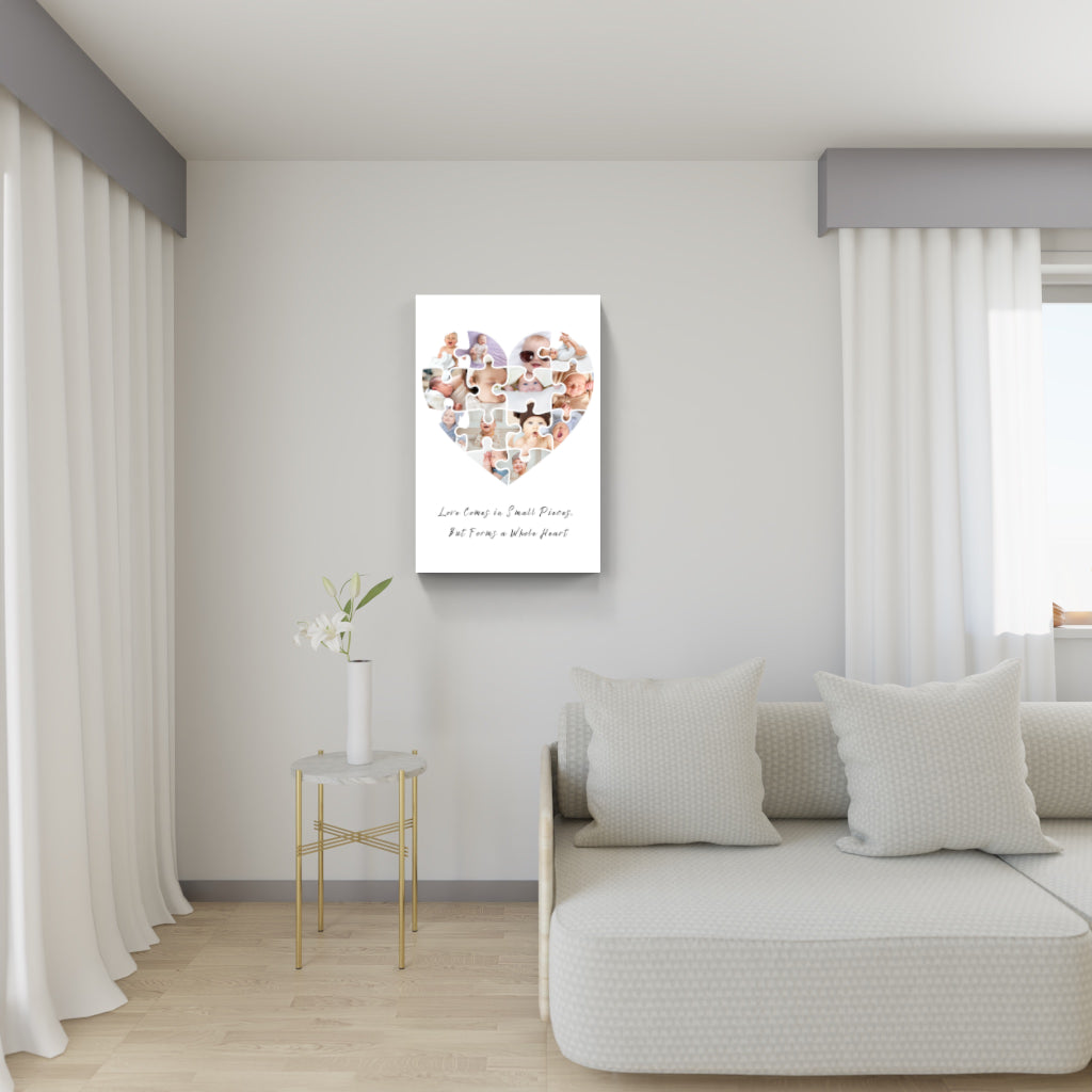 Personalized Puzzle Heart Print – A Symbol of Love & Connection