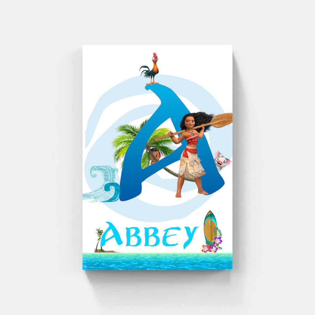Set Sail with a Personalized Moana-Themed Art Set! 🌊🌺