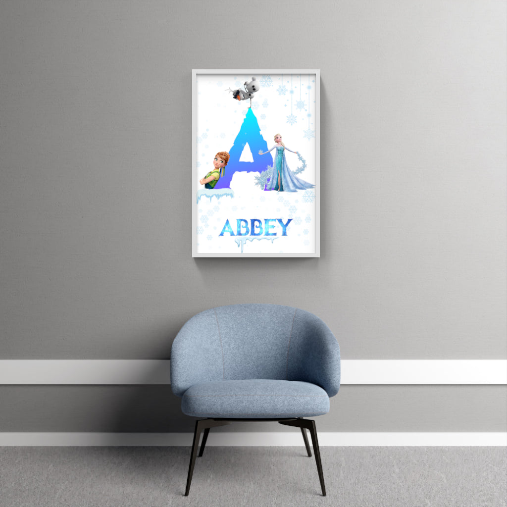Embrace the Magic of Arendelle with this Personalized Frozen Art Set! ❄️✨