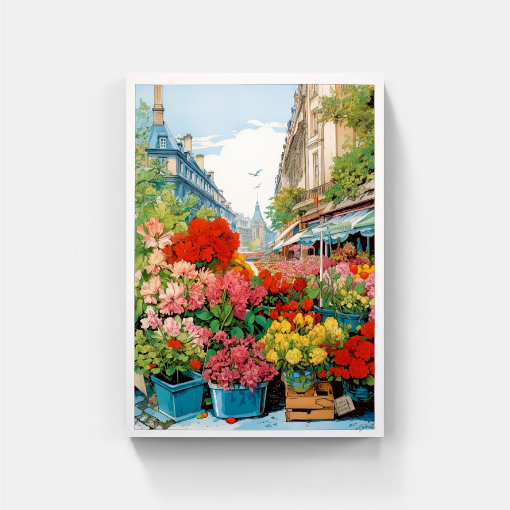 Floral Market Bliss: Parisian Charm
