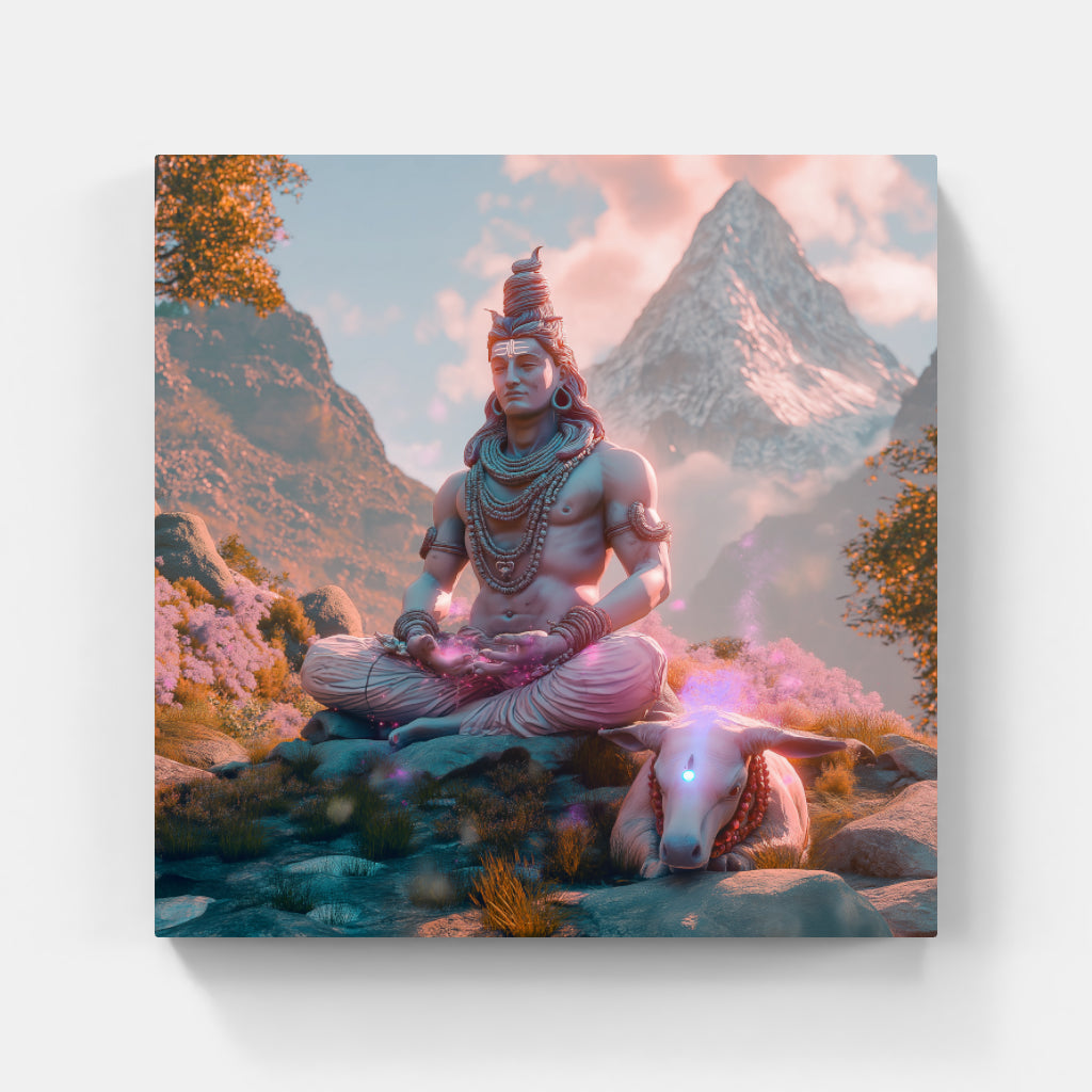 Meditating Shiva: Tranquility in the Himalayas