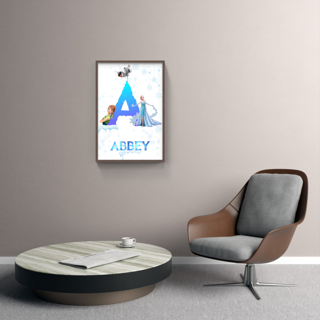 Embrace the Magic of Arendelle with this Personalized Frozen Art Set! ❄️✨
