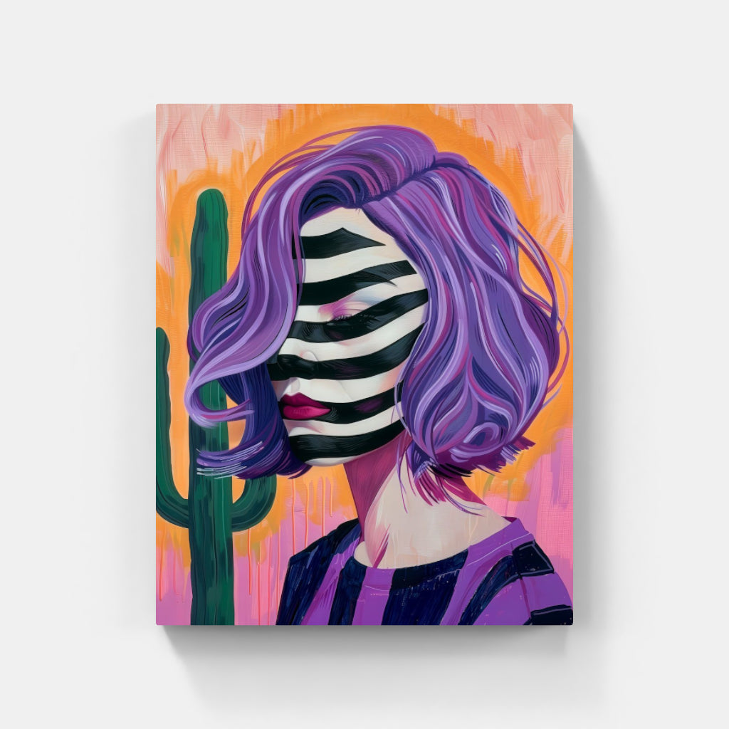 Stripes of Expression: Desert Muse