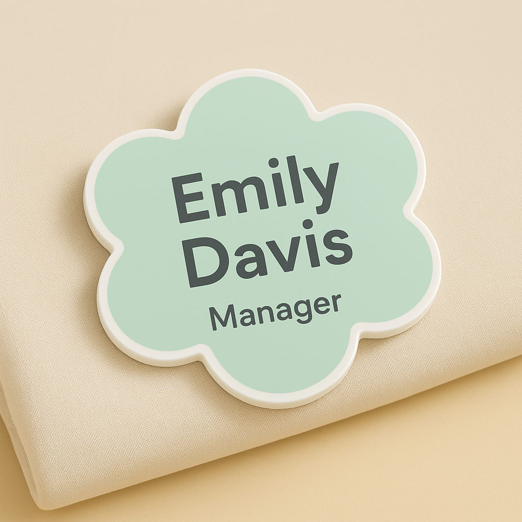 🩺 Design Your Own Custom Acrylic Name Badge – Personalized with Charm!