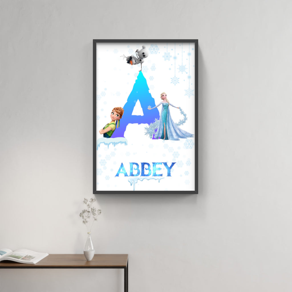 Embrace the Magic of Arendelle with this Personalized Frozen Art Set! ❄️✨