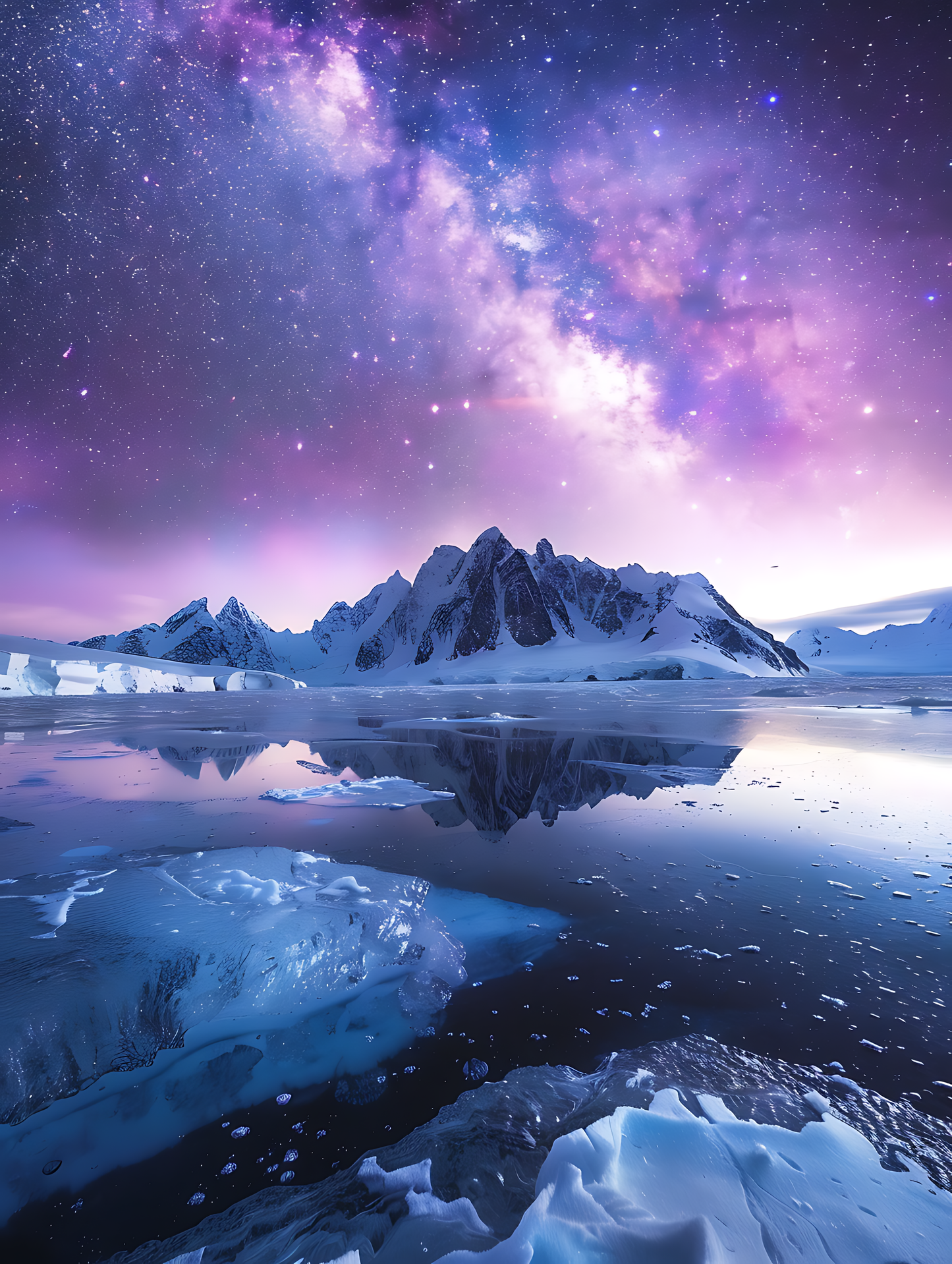 Galactic Glacier Reflections