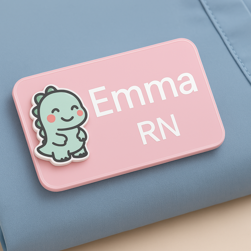 🩺 Design Your Own Custom Acrylic Name Badge – Personalized with Charm!
