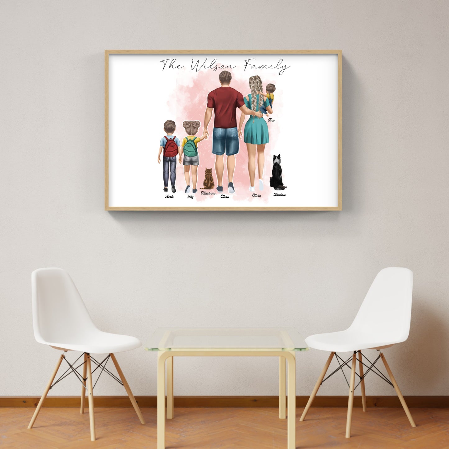 Custom Family Portrait - Personalized Digital Artwork
