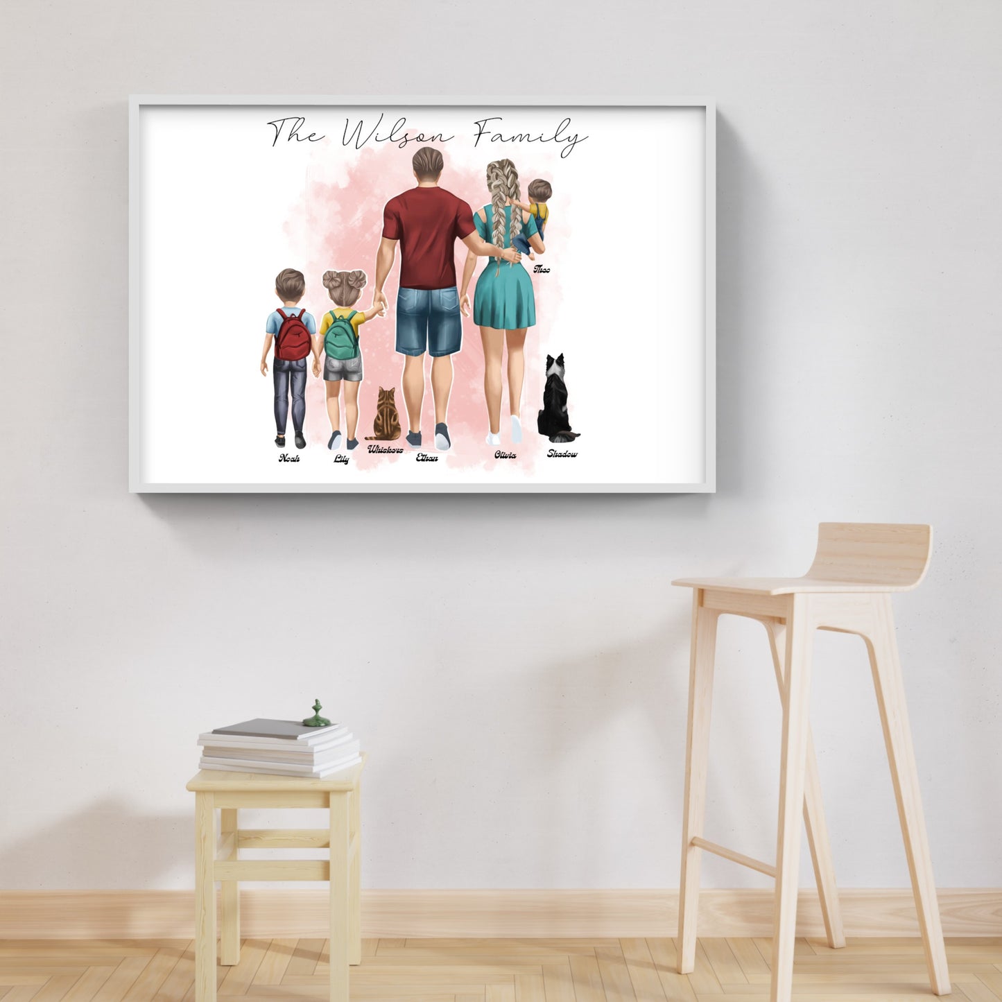 Custom Family Portrait - Personalized Digital Artwork