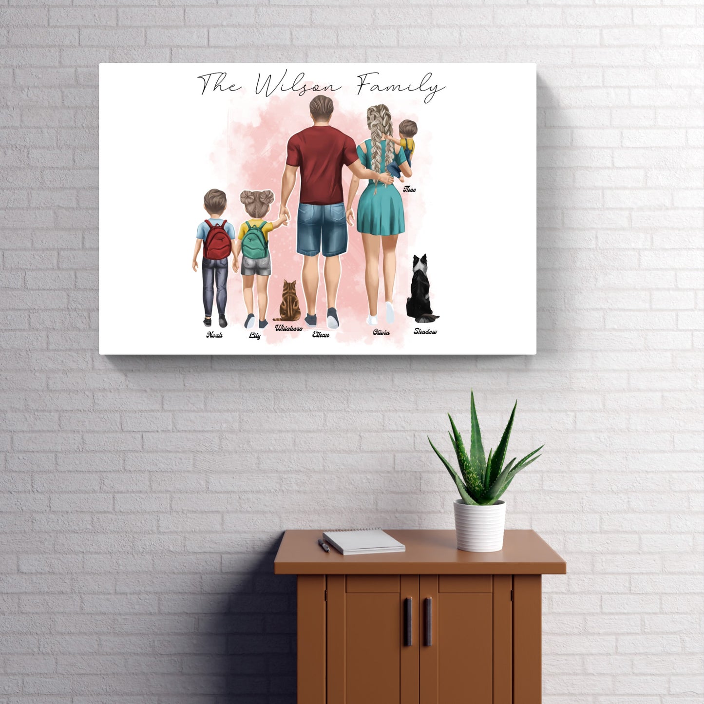 Custom Family Portrait - Personalized Digital Artwork