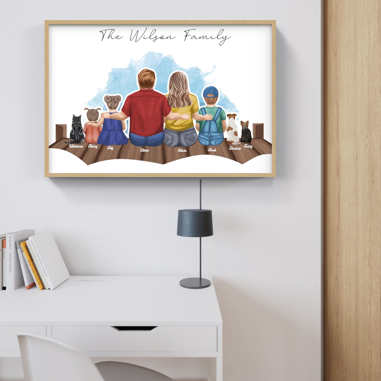 Custom Family Portrait - Serene Family Moments