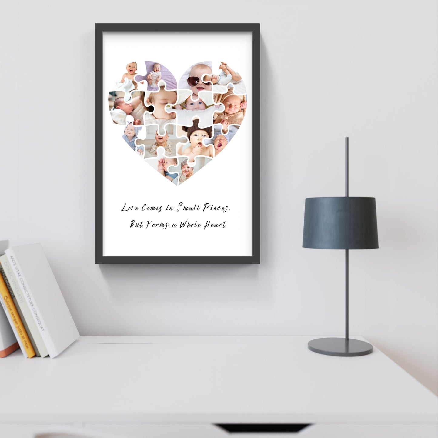Personalized Puzzle Heart Print – A Symbol of Love & Connection
