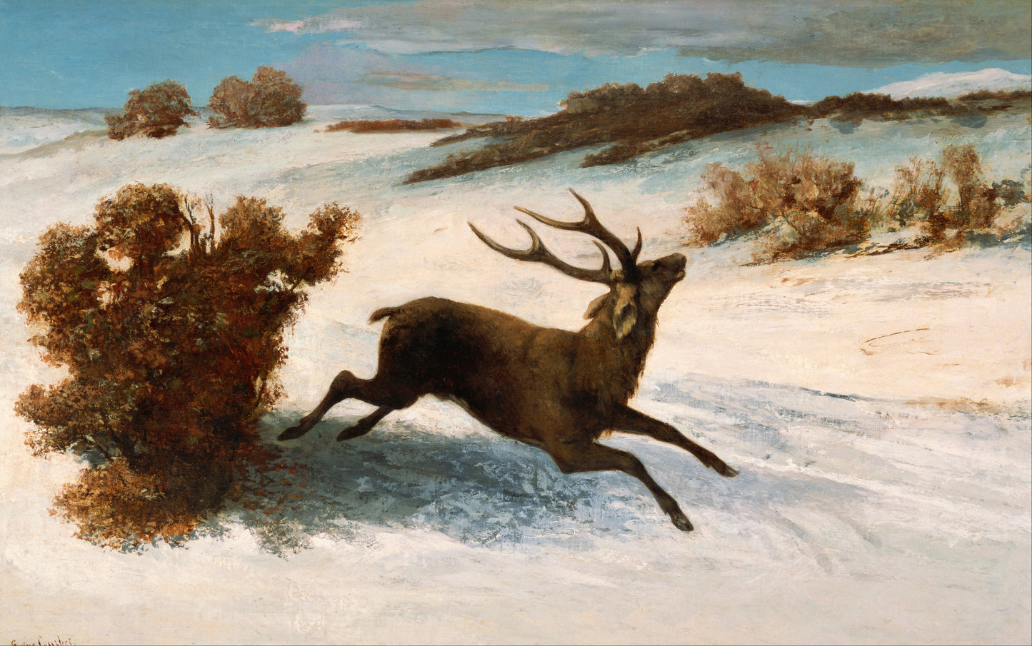 A Snowy Pursuit - The Stag's Flight