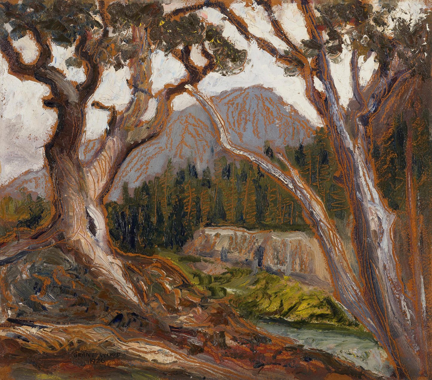 Long’s Peak from Loch Vale, Estes Park, Colorado (1926)