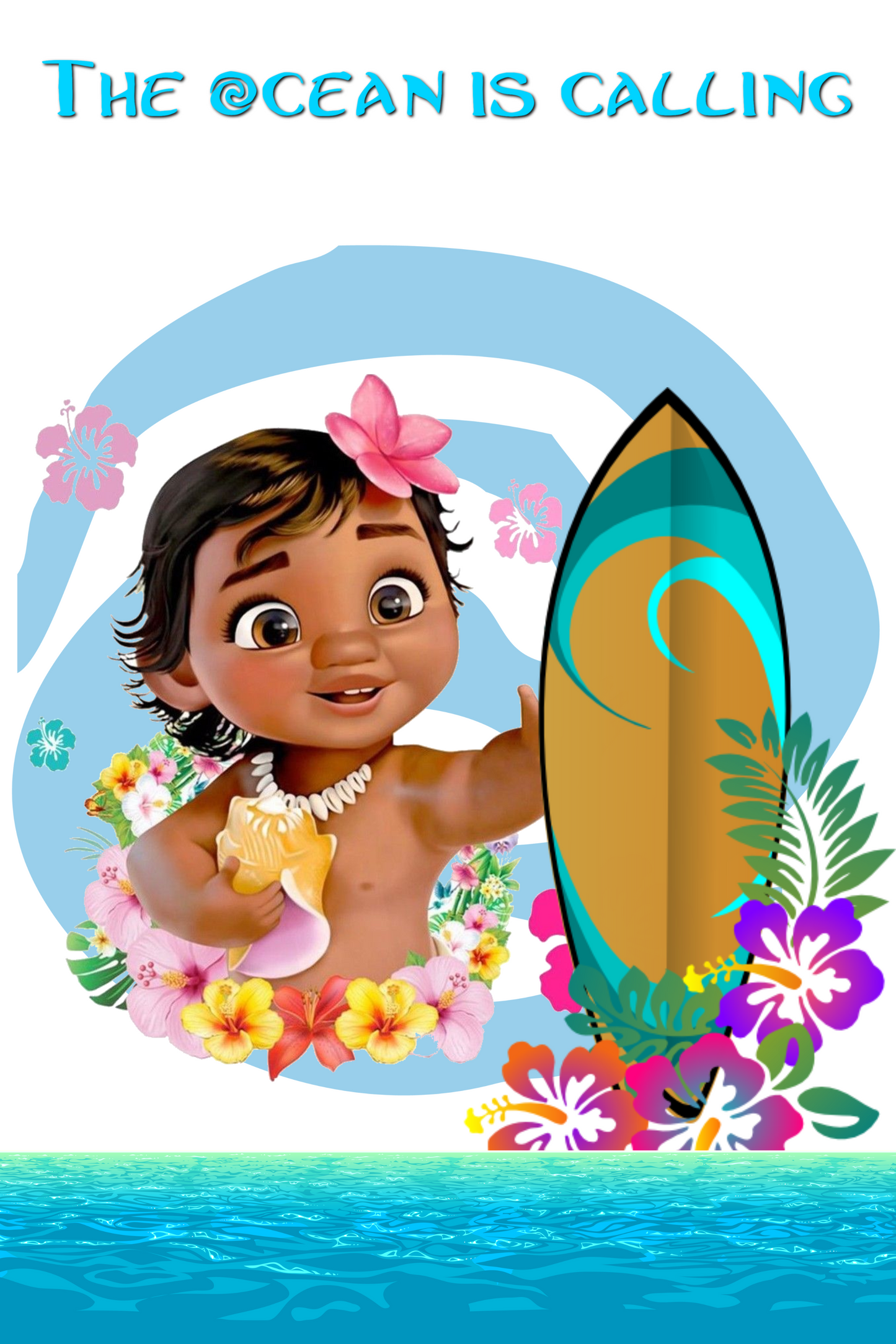Set Sail with a Personalized Moana-Themed Art Set! 🌊🌺