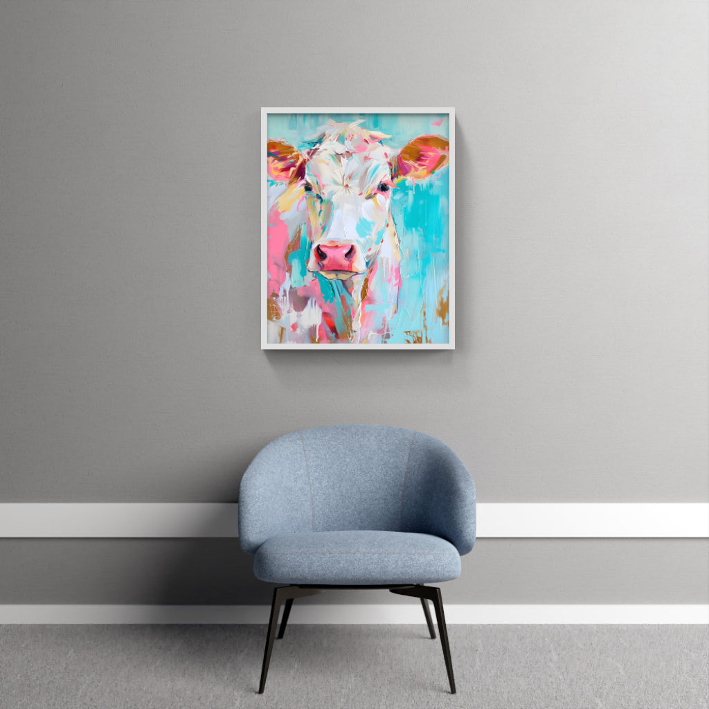 Pastel Cow Elegance