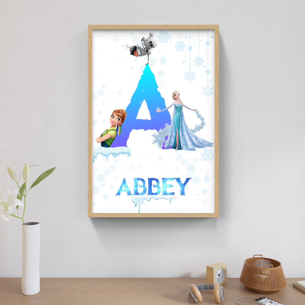 Embrace the Magic of Arendelle with this Personalized Frozen Art Set! ❄️✨