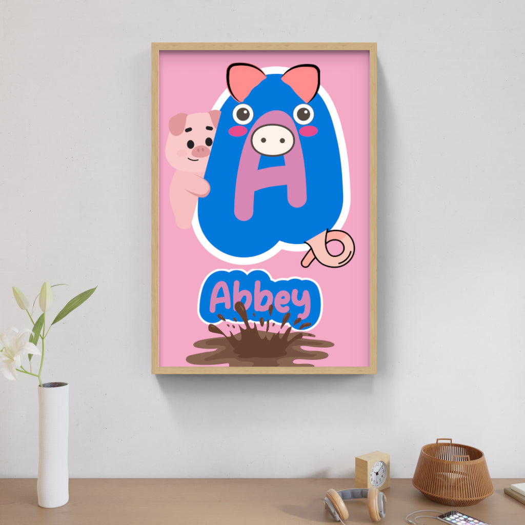 Personalized Peppa Pig Farm-Themed Art Set 🐷🌾