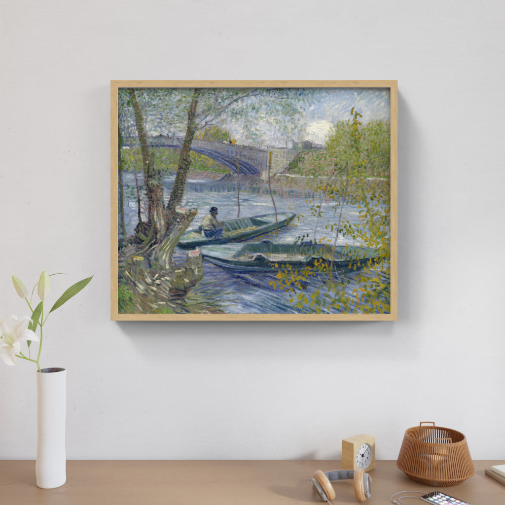 Spring Reflection - Fishing at Pont de Clichy