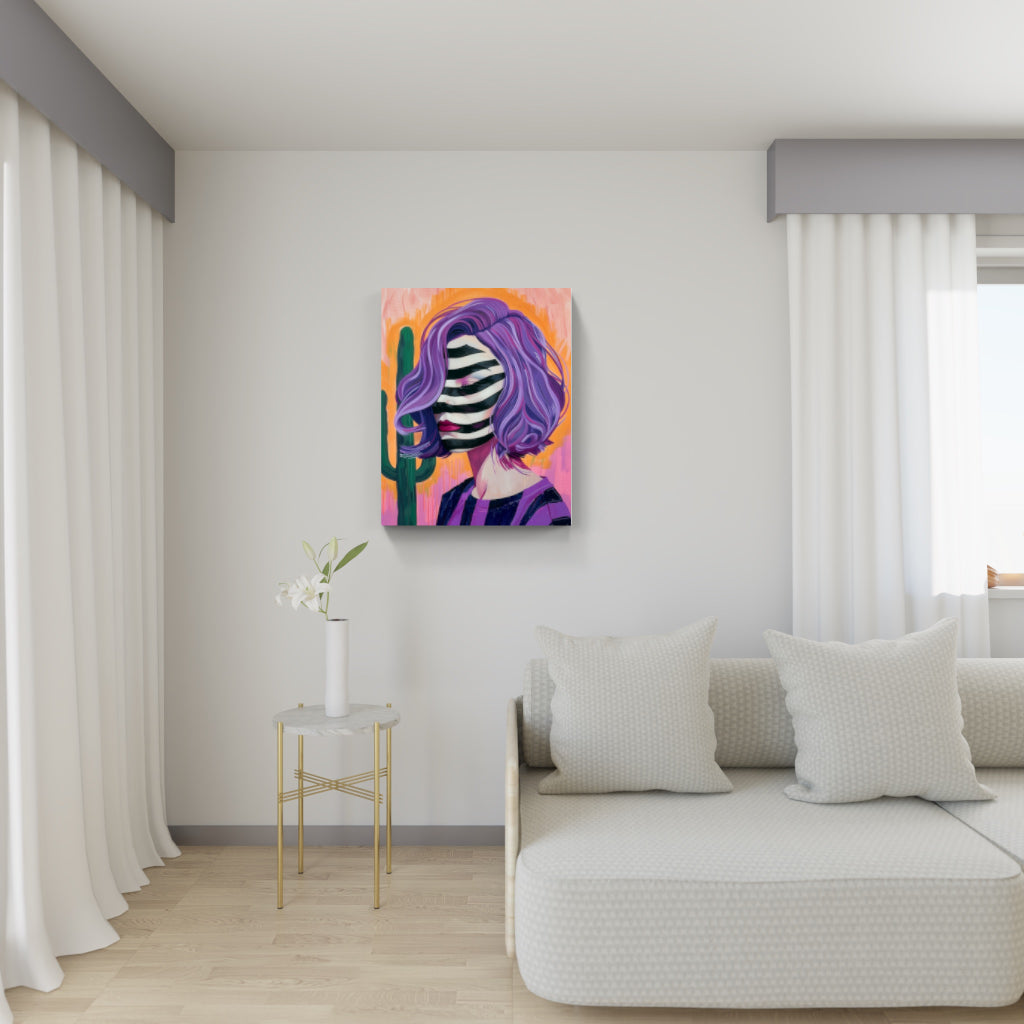 Stripes of Expression: Desert Muse
