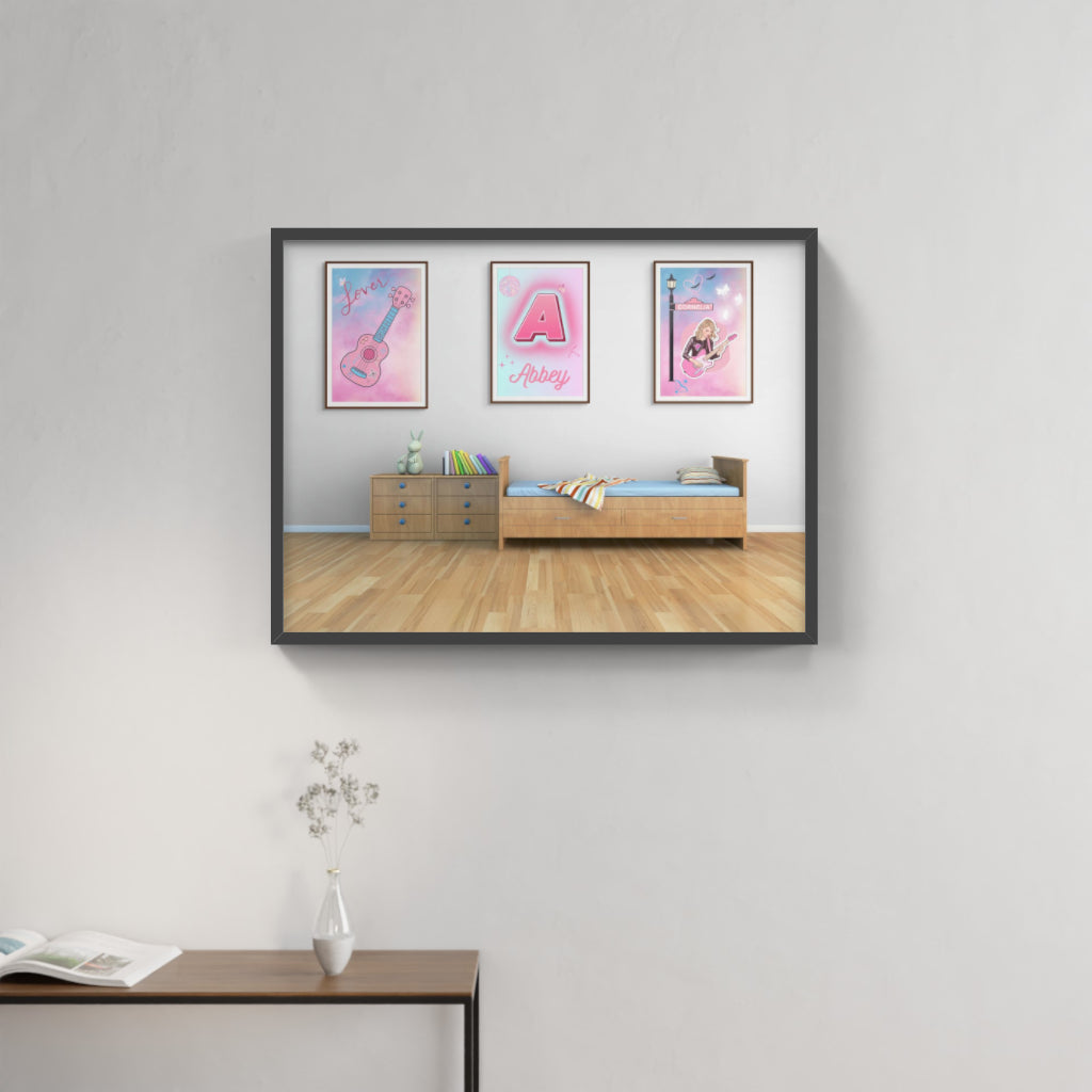 Taylor-Inspired Personalized Art Set – Dreamy & Musical Vibes 🎸✨