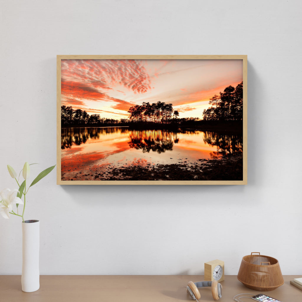 Sunset Ember Lake