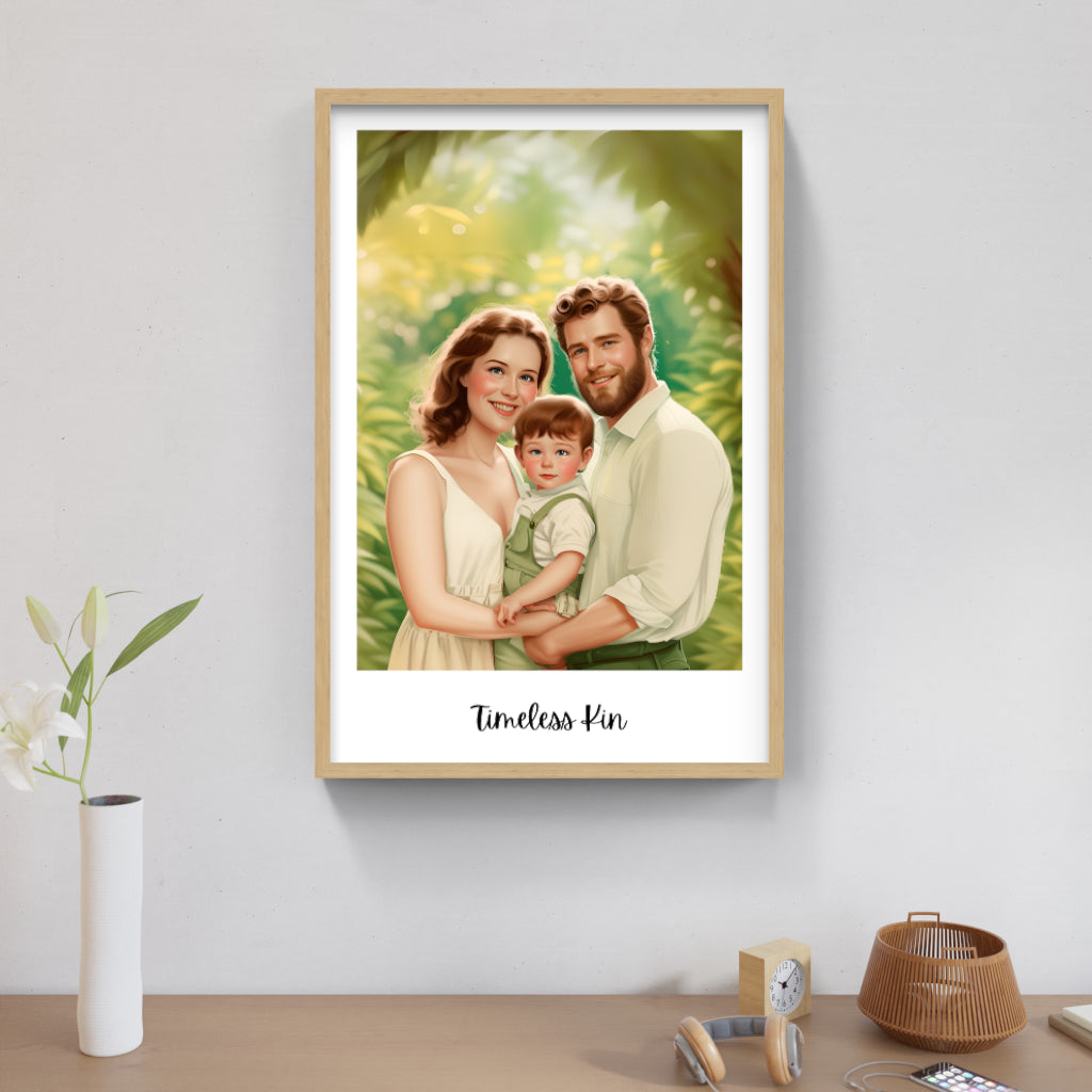 Vintage-Style Custom Portrait