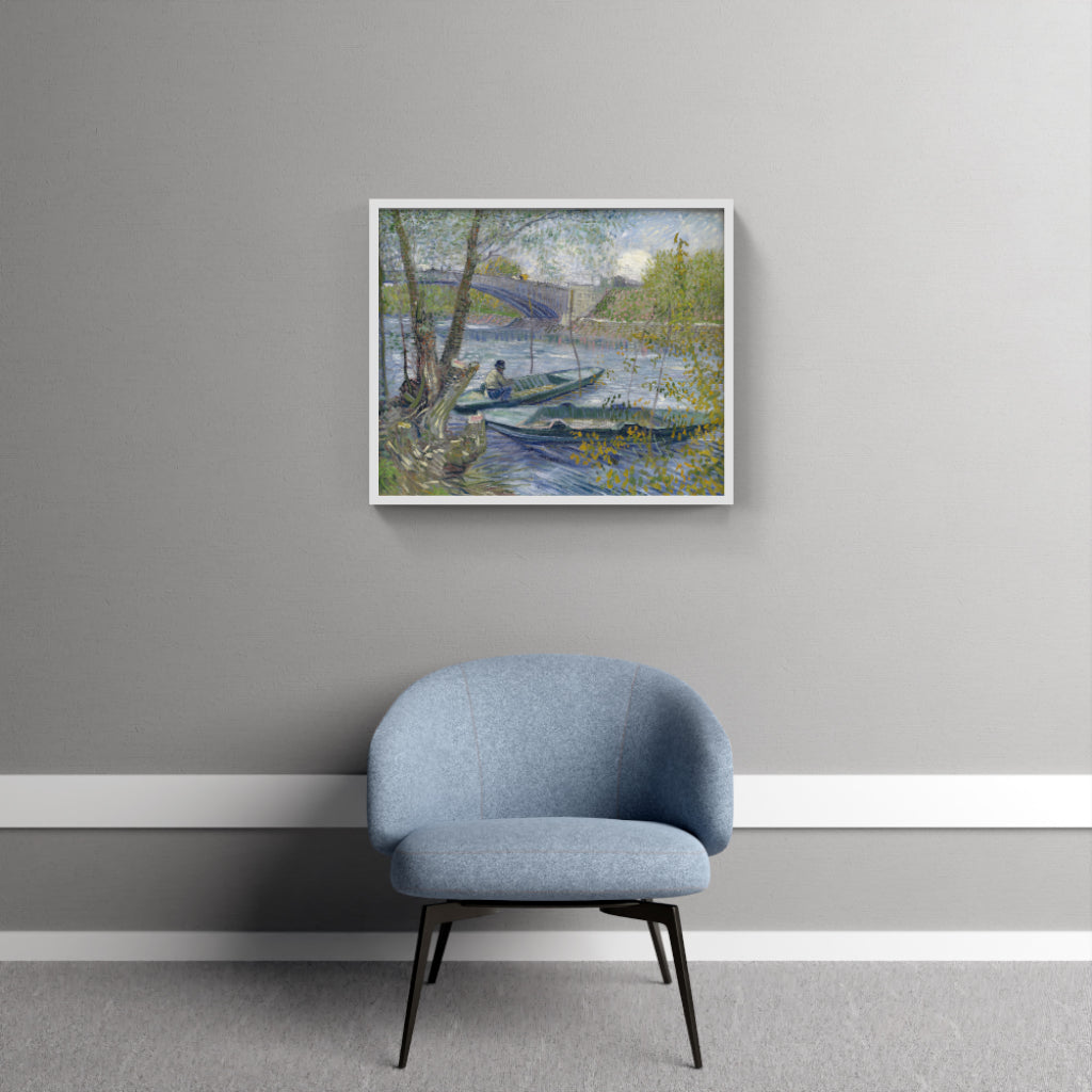 Spring Reflection - Fishing at Pont de Clichy