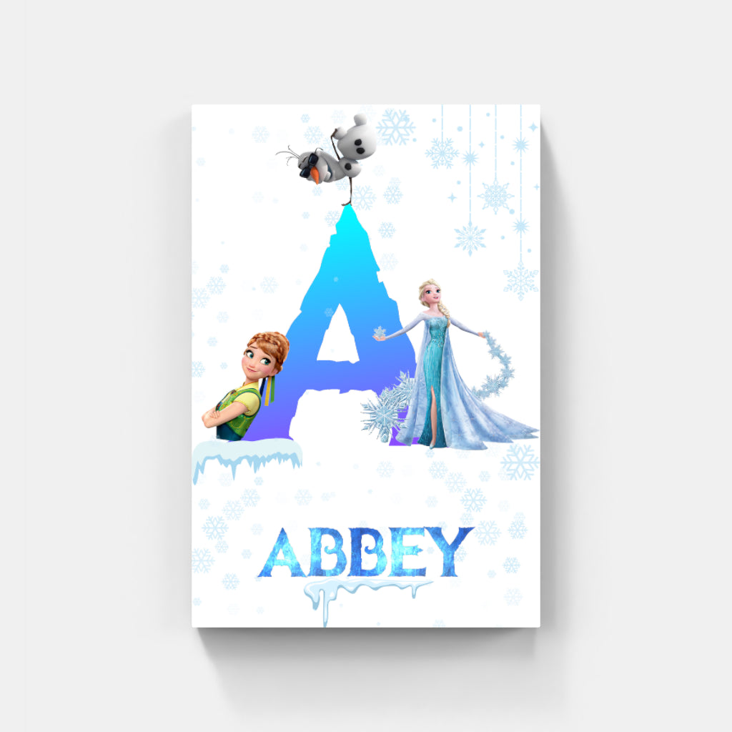 Embrace the Magic of Arendelle with this Personalized Frozen Art Set! ❄️✨