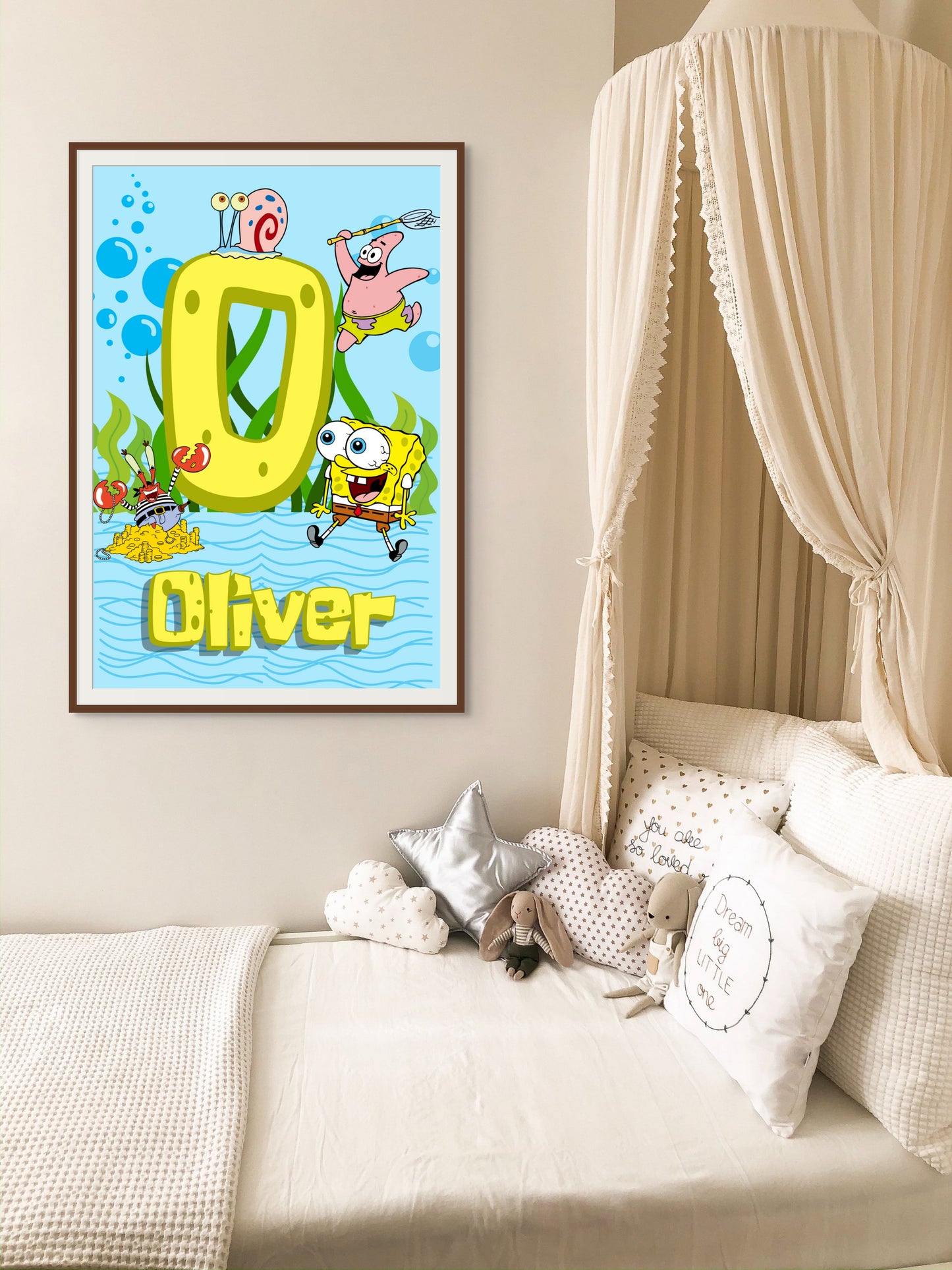 Personalized SpongeBob SquarePants Framed Art Set