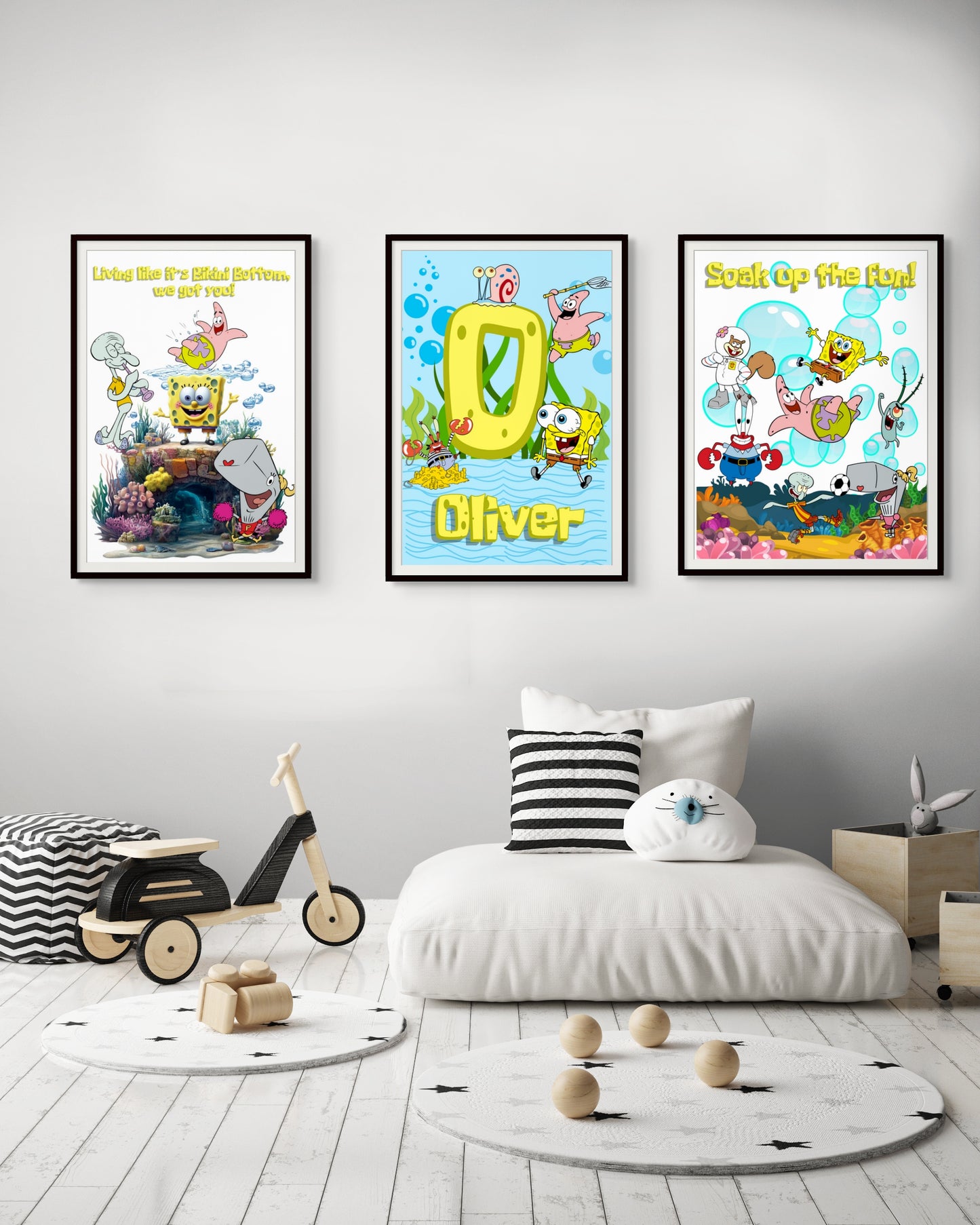 Personalized SpongeBob SquarePants Framed Art Set