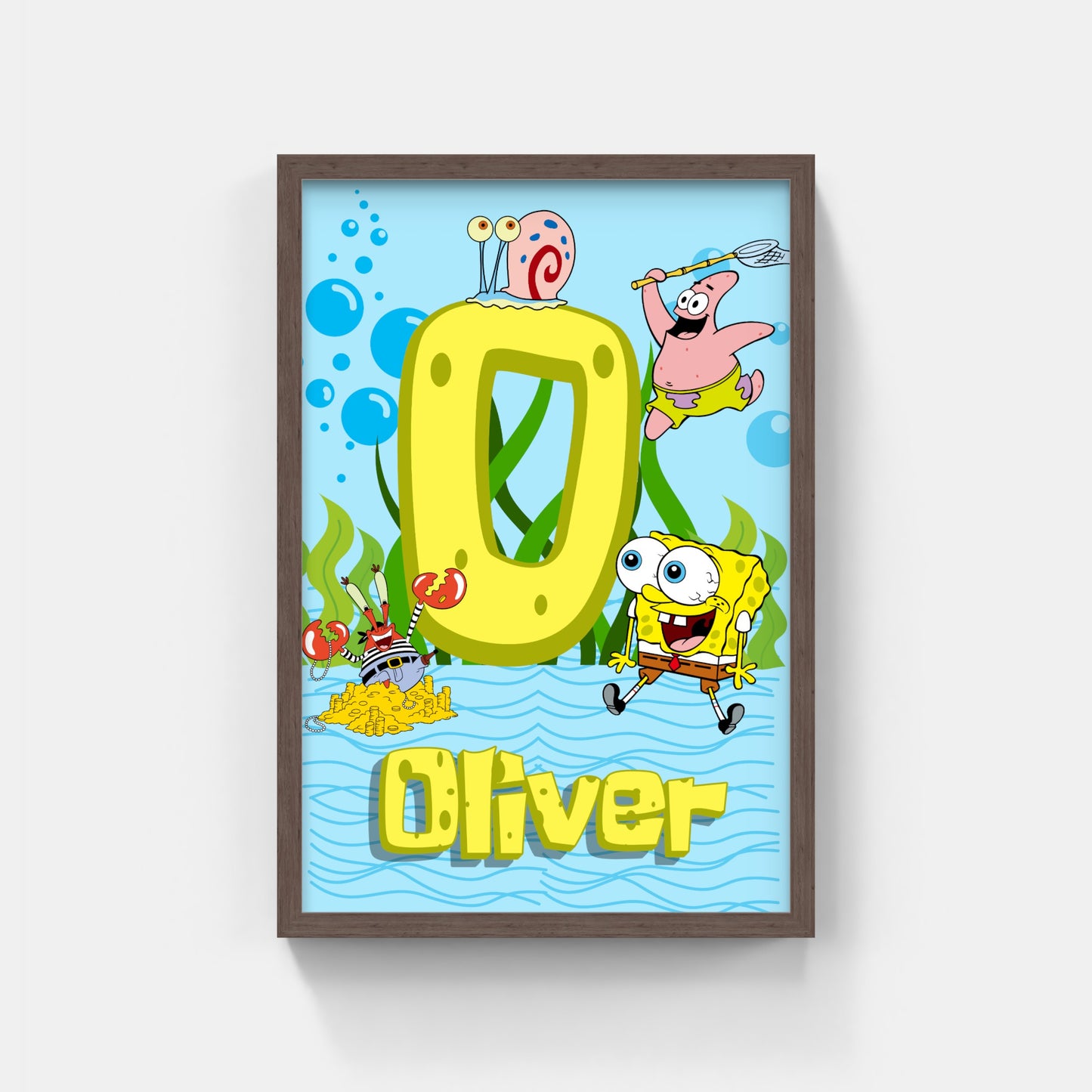 Personalized SpongeBob SquarePants Framed Art Set
