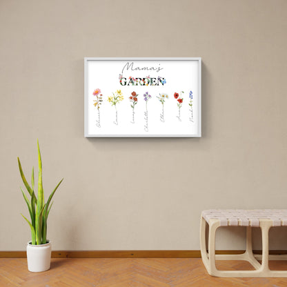 Mama’s Garden - Personalized Floral Family Print 🌸✨
