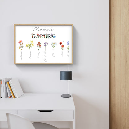Mama’s Garden - Personalized Floral Family Print 🌸✨