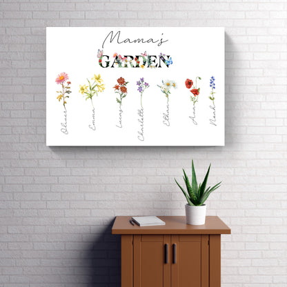 Mama’s Garden - Personalized Floral Family Print 🌸✨